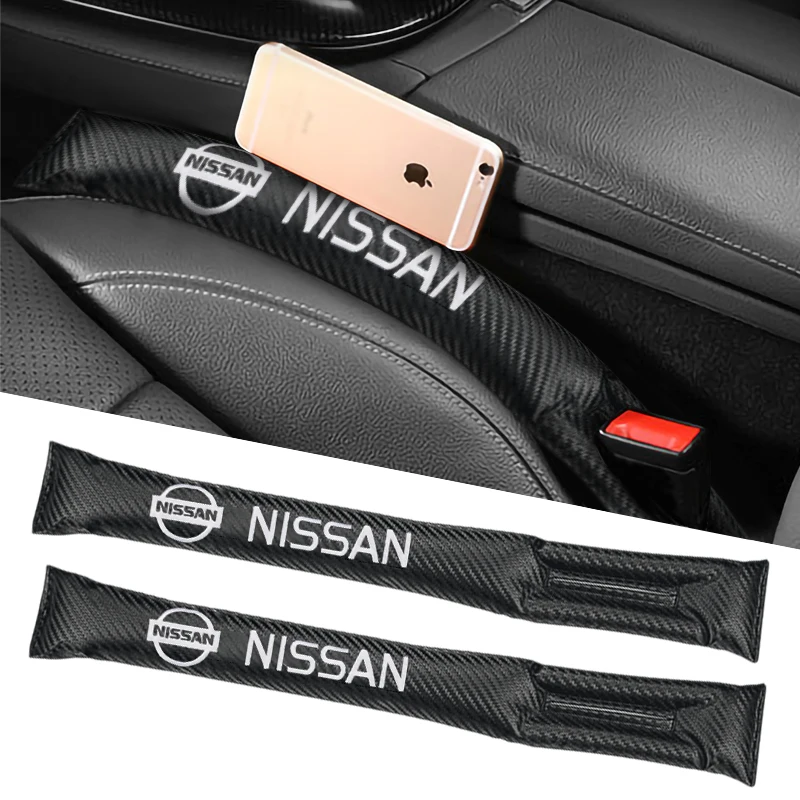 

PU Car Leather Seat Gap Padding Seat Plug Leakproof Pads For Nissan Qashqai Murano JUKE Nismo X-trail Almera Tiida Teana GTR