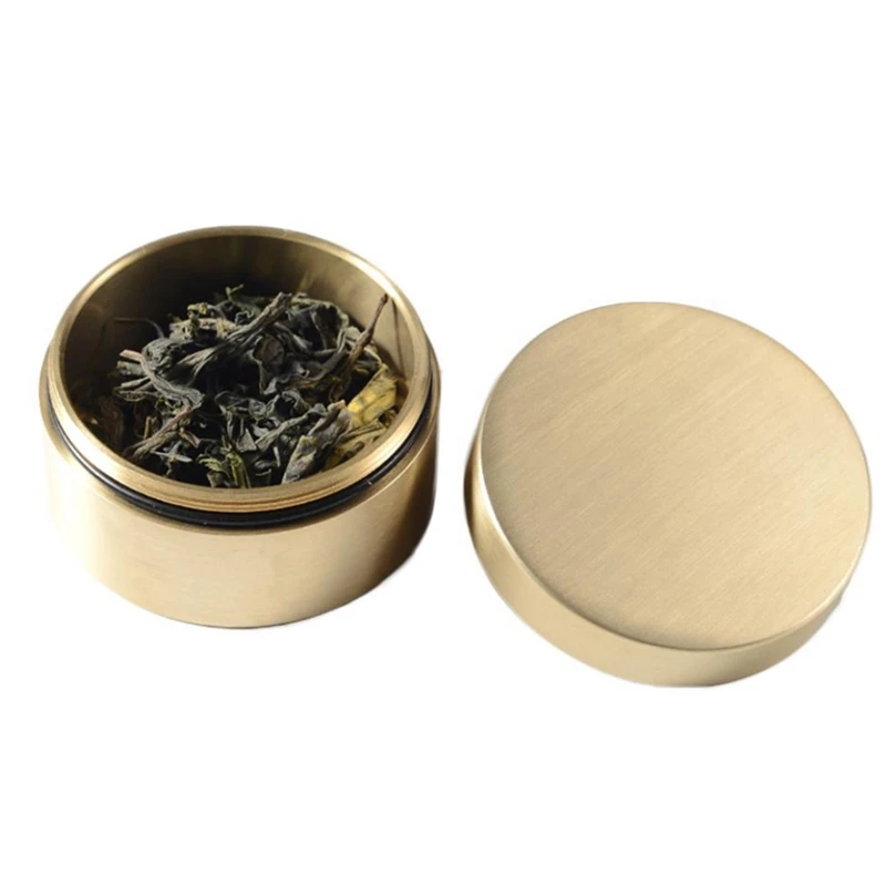 

Новая уличная герметичная Водонепроницаемая коробка, латунная коробка для таблеток, металлическая Ювелирная коробка для таблеток, гермети...