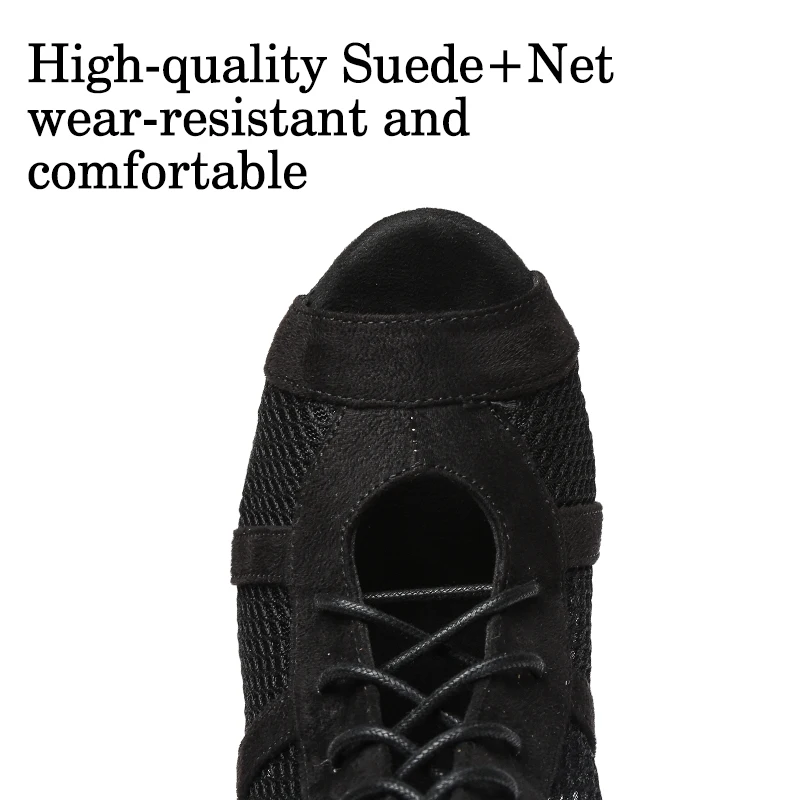 DKZSYIM Hot Women's Short Dance Boots Ballroom Jazz Dance Shoes Ladies Girls Soft Soles Tango/Salsa High Heels Dance Shoes