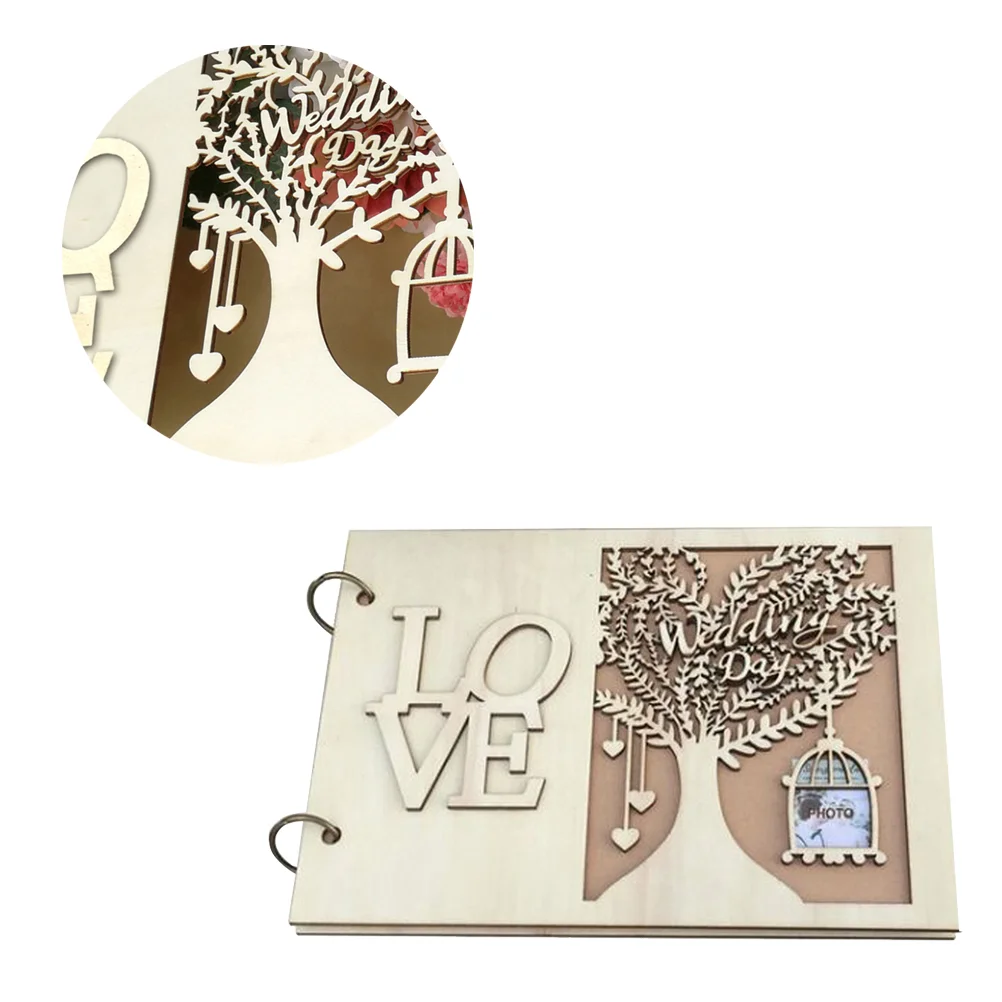 

1pc Guest Book Wedding Tree Romantic Sign-in Book Photo Album for Wedding