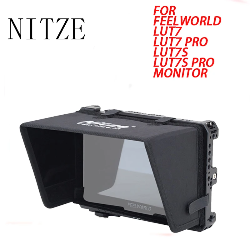 Фото Клетка монитора Nitze для Feelworld Lut7S / LUT7 PRO / LUT7S PRO 7 дюймов с PE21 HDMI-совместимым кабельным зажимом LS7-A SUNHOOD JTP2-LU №2