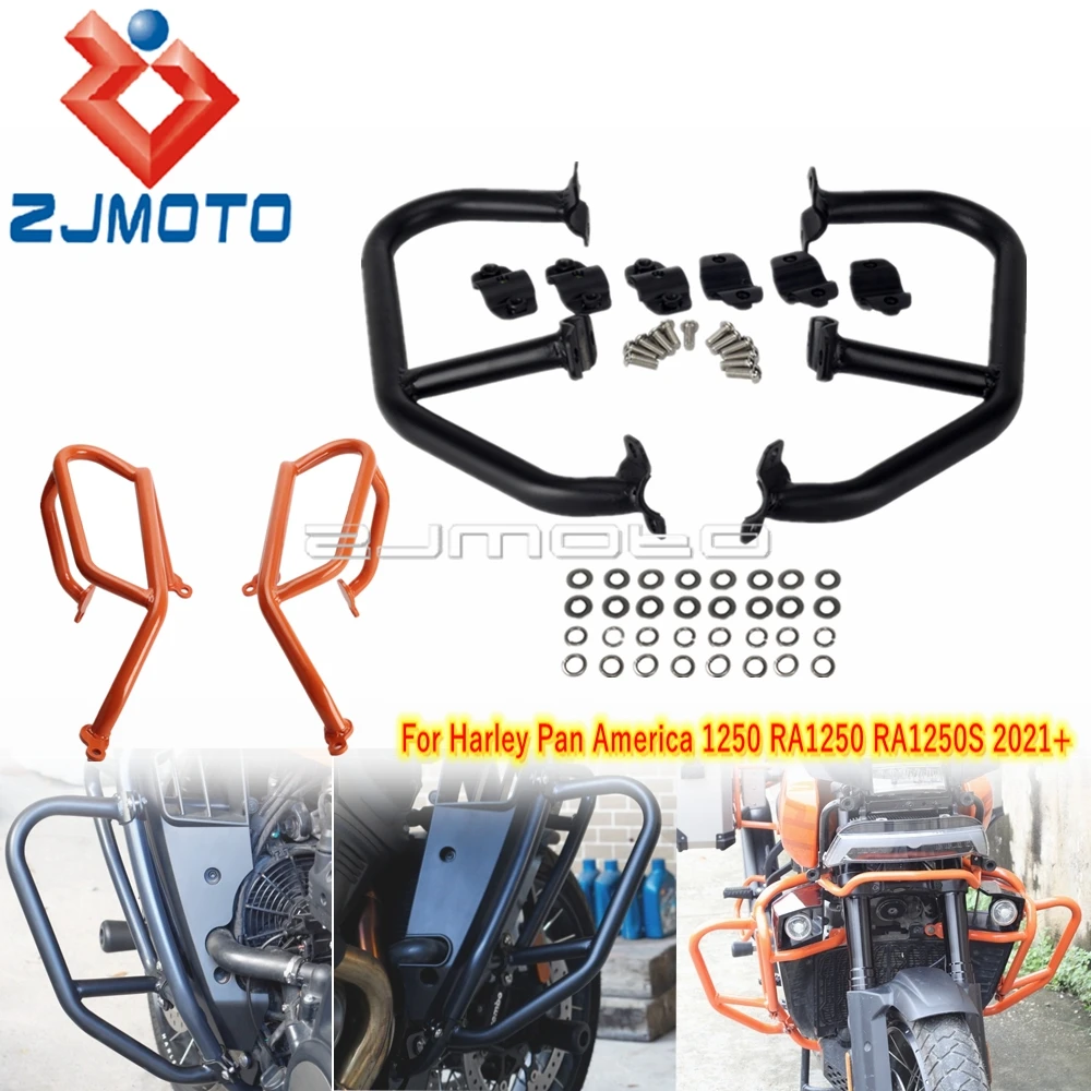 

1 пара, защита Бампера двигателя мотоцикла и усиленная полоса безопасности для Harley Pan America 1250 RA1250 RA1250S 2021-22