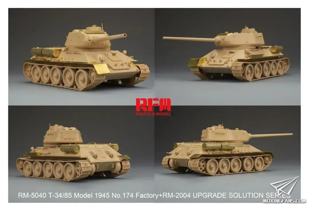 Ryefield RM5040 1/35 T-34/85 Модель 1944 No174 Фабрика+RM2004 РАСШЕНИЕ ОБНОВЛЕНИЯ