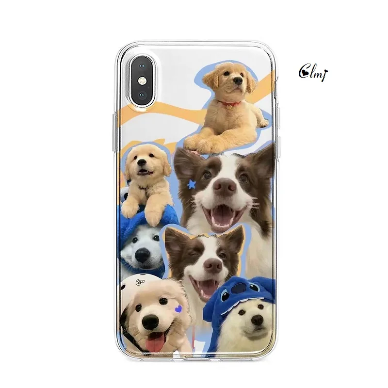Чехол для телефона Clmj Clumj Cute Dog Puppy iPhone 13 Mini 11 Pro 14 Plus 12 XS XR X силиконового защитного