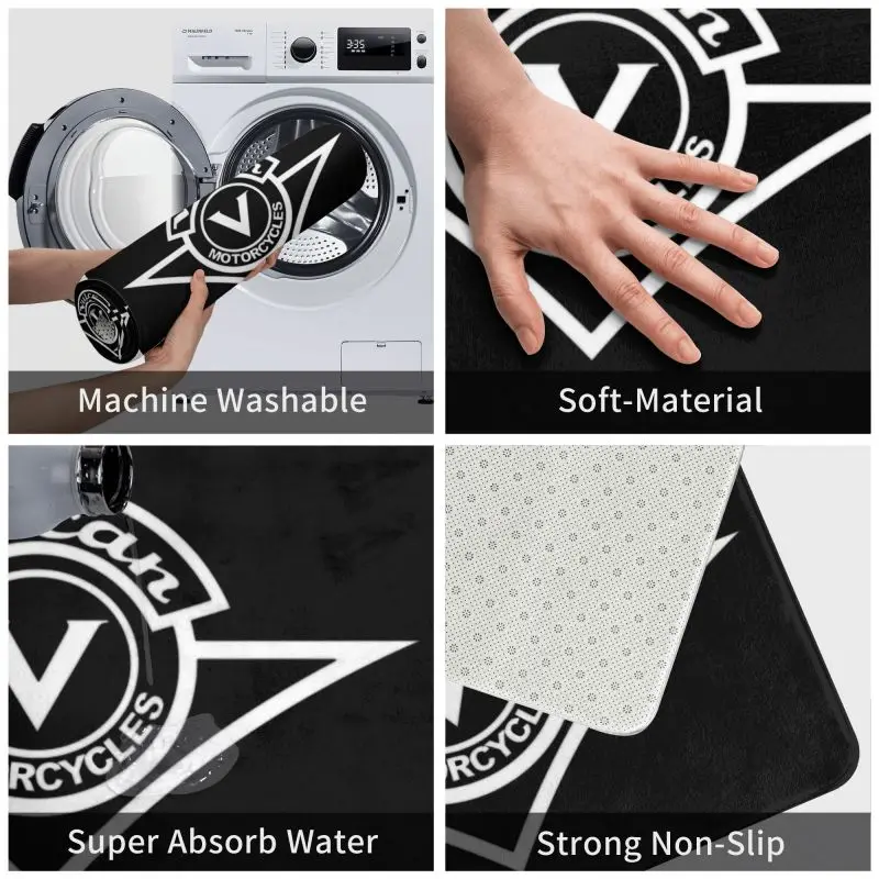 Пользовательский мотоциклетный Придверный коврик Vulcan VN Нескользящие напольные