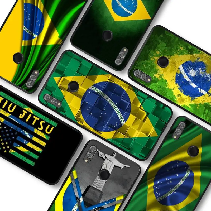 

RuiCaiCa Brazil flag Phone Case For Huawei honor 10Lite 10i 20 8x 10 Funda for Honor 9lite 9xpro Back Coque