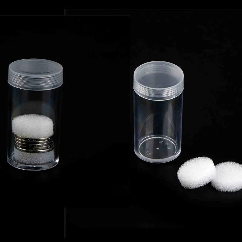 

1 шт., прозрачный пластиковый держатель для монет, 30 мм