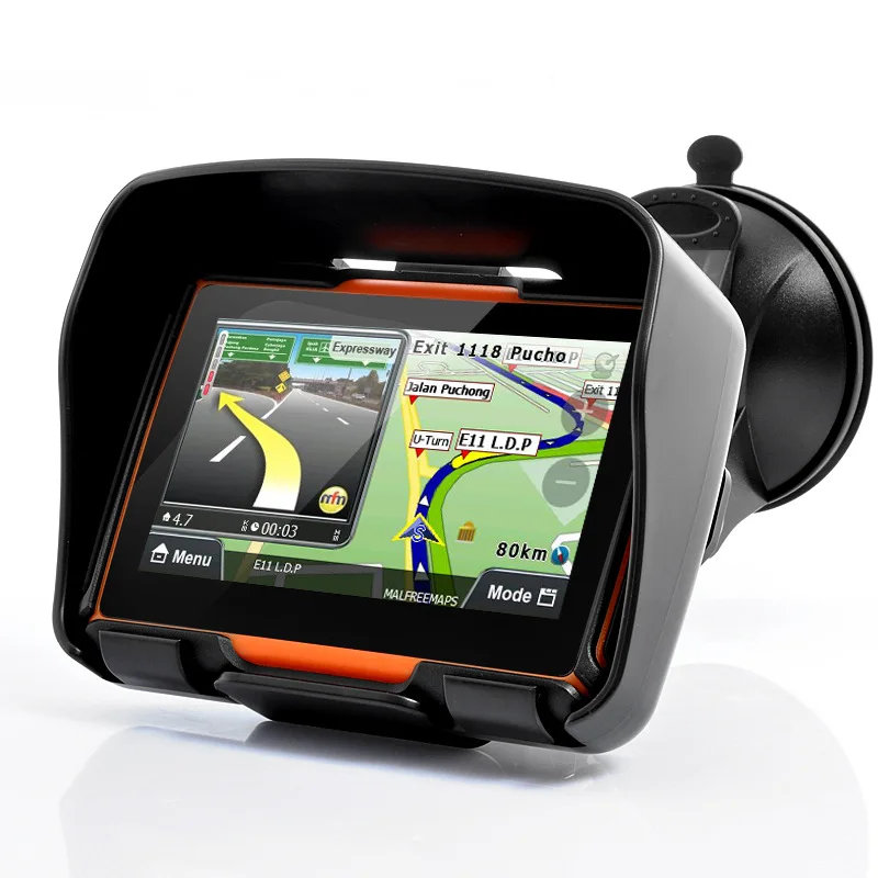 Портативный мотоциклетный GPS-навигатор Автомобильный GPS 4 3 "сенсорный экран IP67