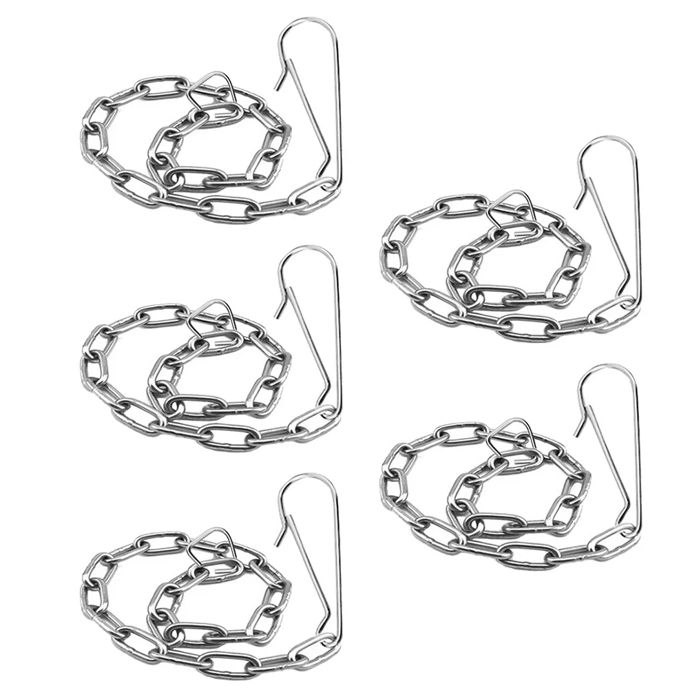 

Toilet Valve Flapper Accessories Universal Replacement Kit Lift Chain Baffle Handle Chains Stainless
