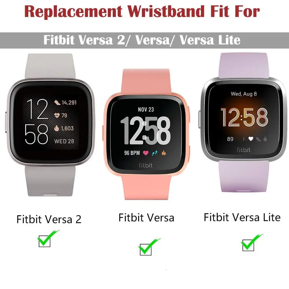 

Аксессуары ремешок для Fitbit Versa 2 ремешок мягкий силиконовый водонепроницаемый сменный ремешок для наручных часов для Fitbit Versa lite Versa 2