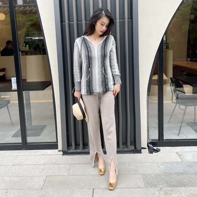 2023 New First Layer Cowhide Single Shoes Thick Heel Shallow Mouth Commuter Wear 31-46 Size Women's Shoes 22-18