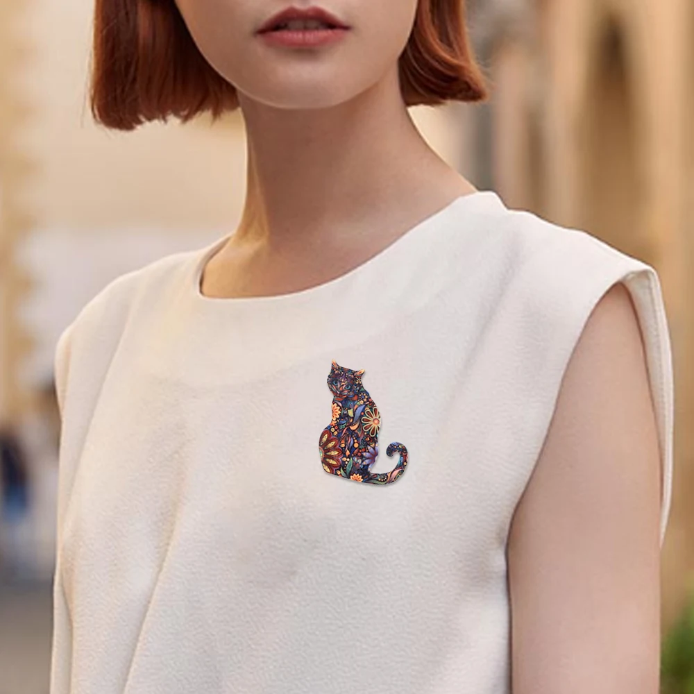 

Модные Разноцветные Броши для женщин, 4 цвета на выбор, броши в виде дикой кошки, животных, ювелирные изделия 2021