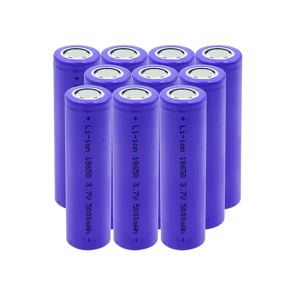 

100% Original 5000mAh 3.7V 18650 Battery High Capacity Rechargeable li-ion Battery For Flashlight Flat Torch Top Battery
