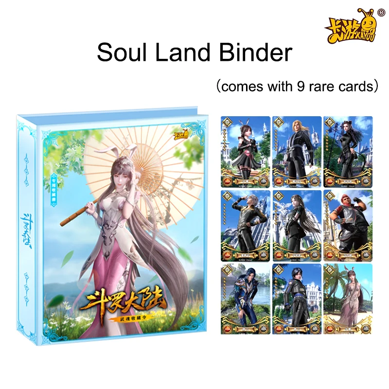 

Original KAYOU Soul Land Binder Anime Game Card Children Toys Picture Cards Storage Accessories Tool Kids Anime Gifts Binder