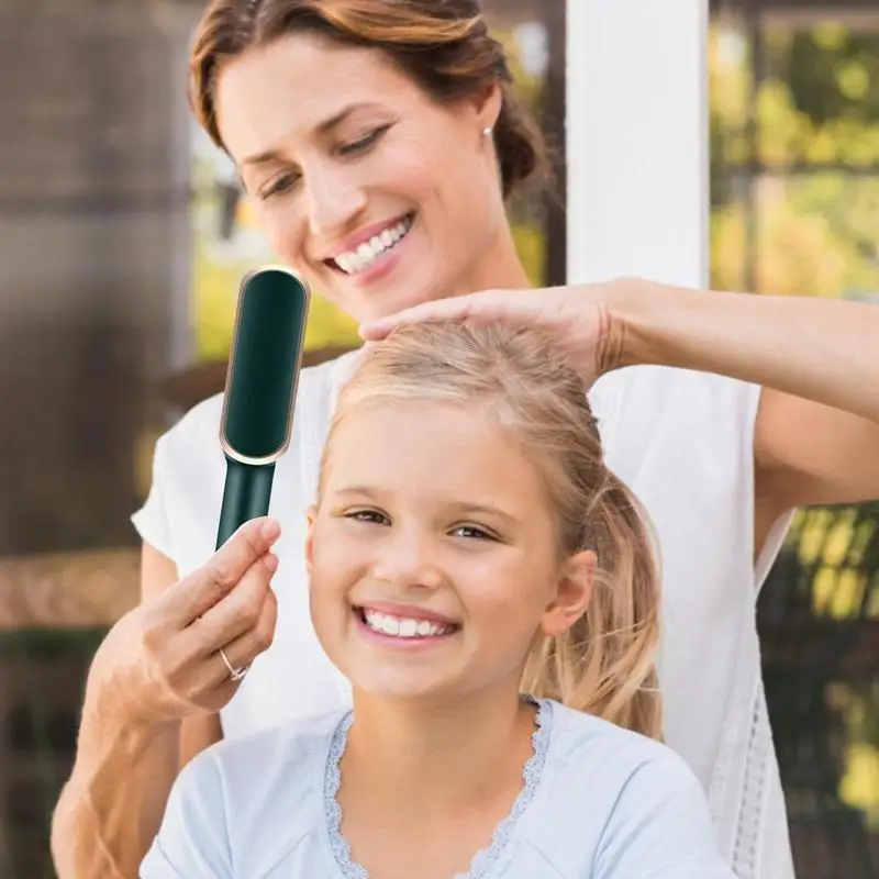 

Выпрямитель для волос, щетка, 3D расческа для макияжа зубов против ожогов с технологией отрицательных ионов, портативный выпрямитель для волос без кругов, подарок