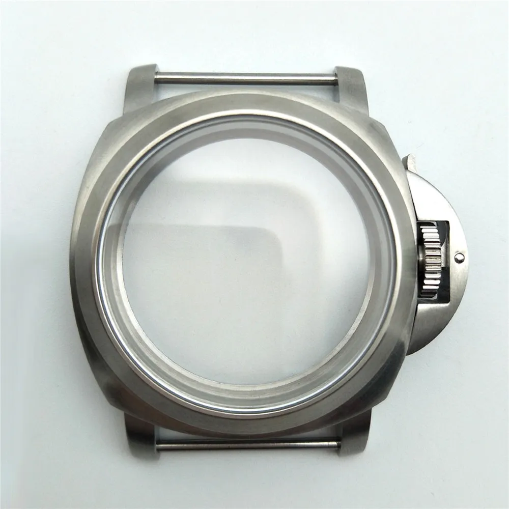 

Classic Watch Case Replacement 44mm Stainless Steel Silver Case With PAM for ST3600/ST3620 ETA 6497/6498 Watch Repair Kit
