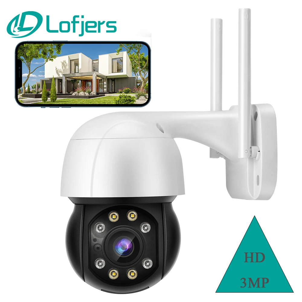 

IP-камера Lofjers, 3 Мп, PTZ, Wi-Fi, 4-кратный зум