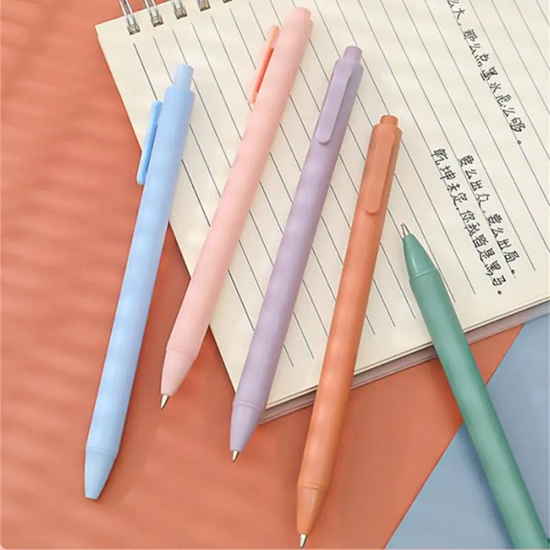 0 5 мм Простая цветная ручка-макарон железная ручка обучающая черная для офиса |