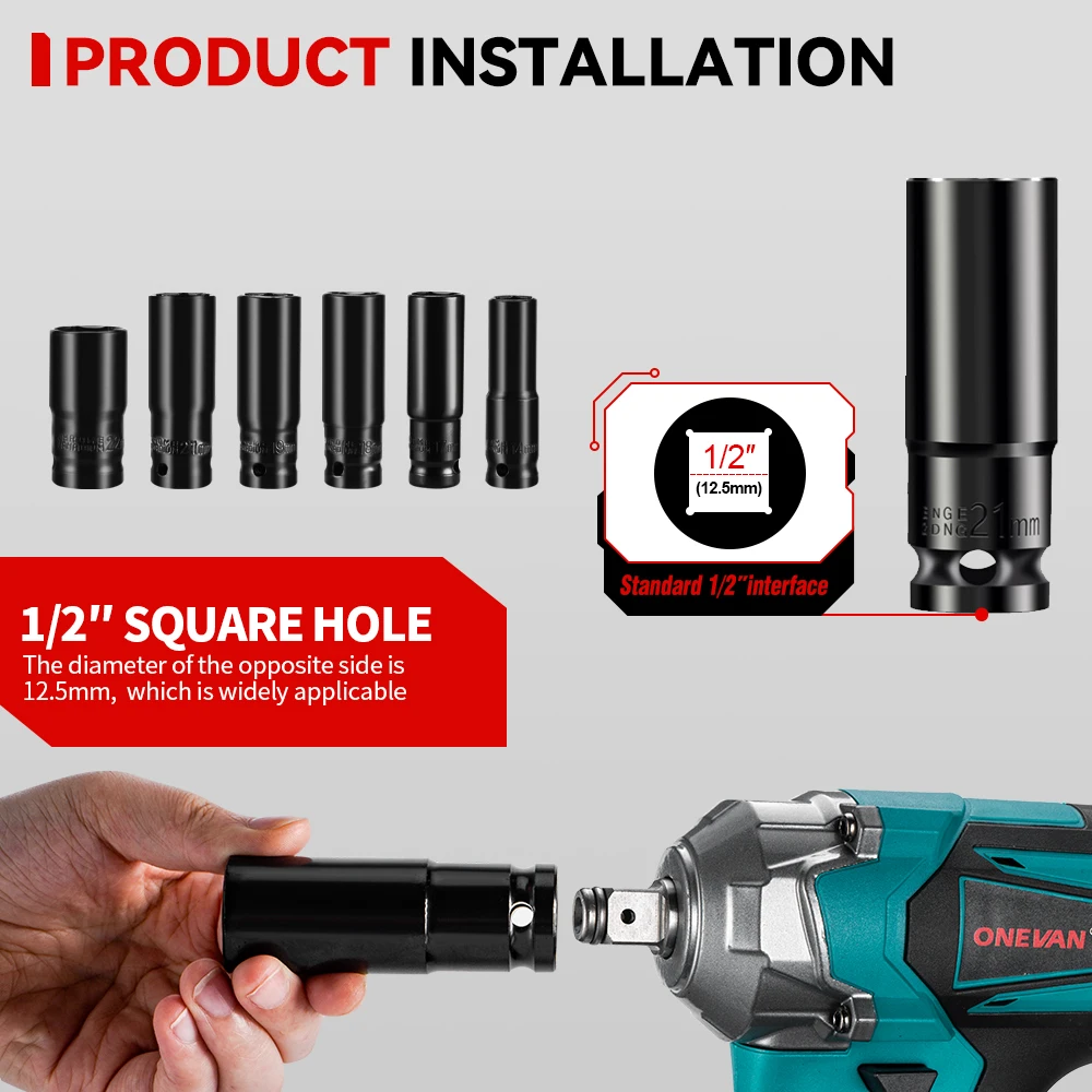 Электрический ударный гайковерт пластиковый ящик для электроинструментов 12 шт.