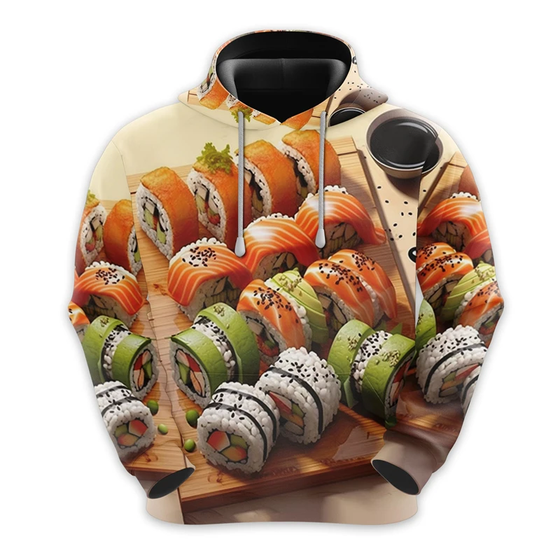 Забавные толстовки с рисунком еды для гурманов модные персонализированные