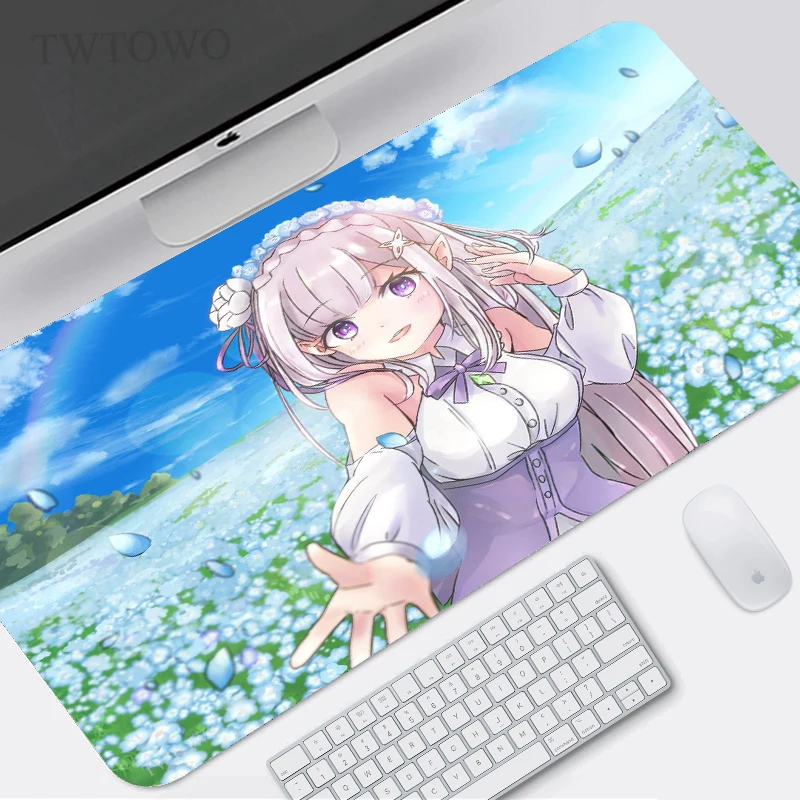 

Re:life in a Different World от Zero коврик для мыши геймер XL Новый большой компьютерный коврик для мыши XXL Коврик противоскользящий офисный коврик для мыш...