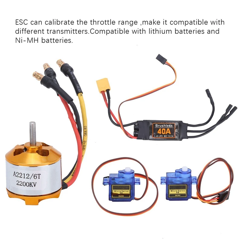 Комплект электродвигателя SG90 Servo 2212 KV2200 бесщеточный двигатель 6035 аксессуары для