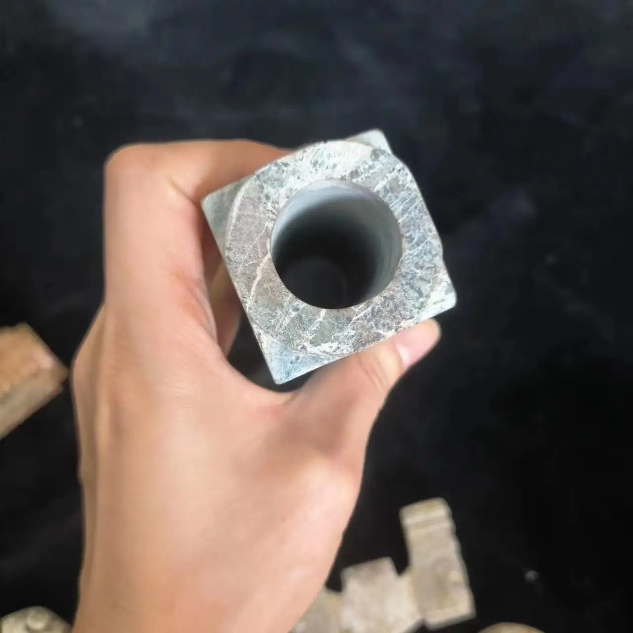 1pcs/lot Natural Hetian ancient jade ancient totem ornament Yuqi Thousand-year-old totem sacred Ethnic style Collectible rare