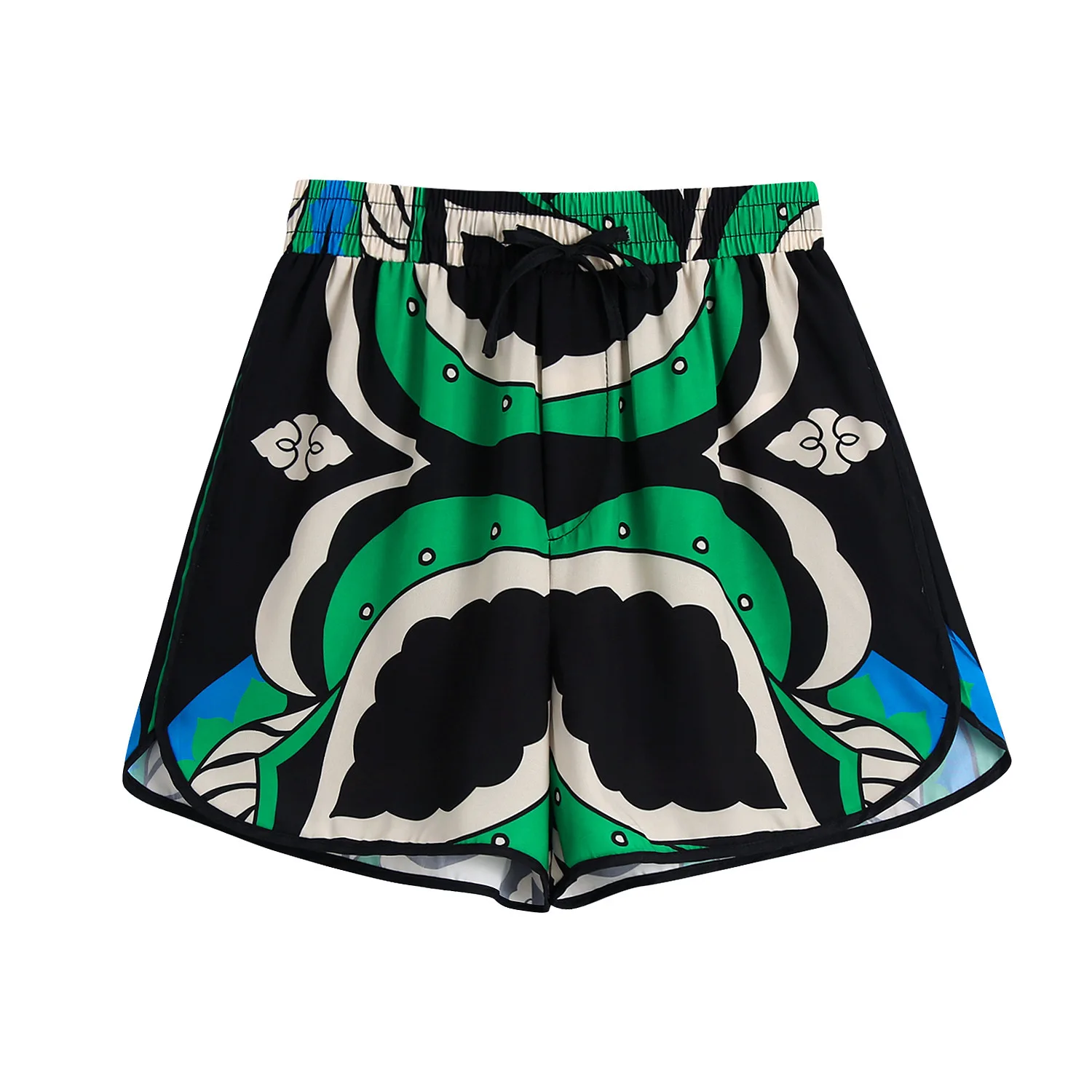 Early Autumn Mature Casual Shirts Set Women Fashion Bating Sleeve Belt Sashes Oversize Kimino Blouse Shorts Pants 2 Piece Set