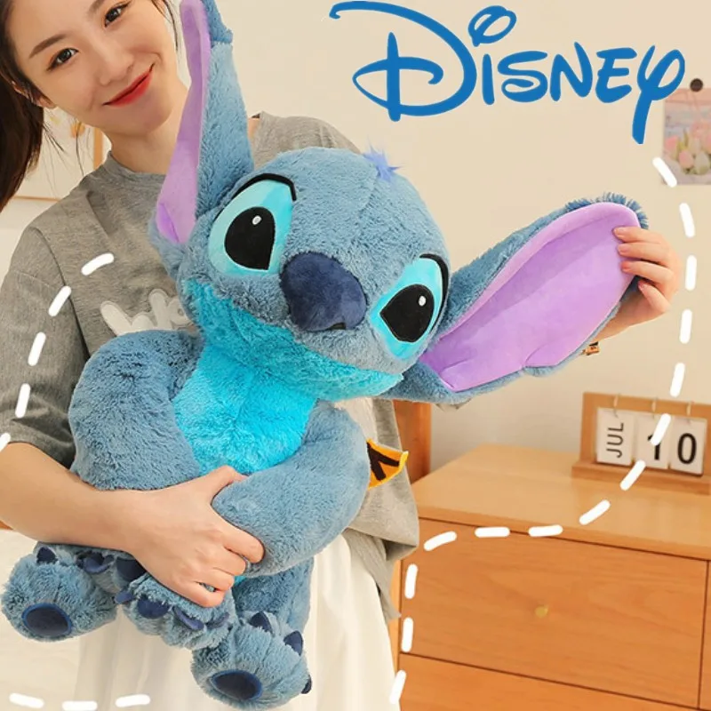 

Hot Disney Large Size Lilo&stitch Plush Stuffed Doll Kawaii Animal Cartoon Couple Sleepingpillow Softmaterial Toy Kids Girl Gift