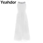 Платье подружки невесты для девочек, детское свадебное платье с цветами, для торжественных случаев, детский костюм на день рождения