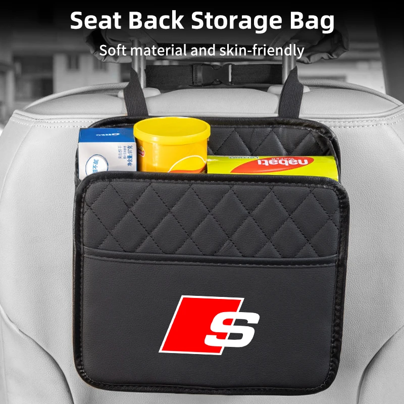 Сумка-органайзер на спинку автомобиля для Audi S1 S3 S4 S5 S6 S7 RS3 RS4 RS5 RS6 Q5 Q7 Q3 A3 A4 A6 A5 A1 A7 A8 Q2