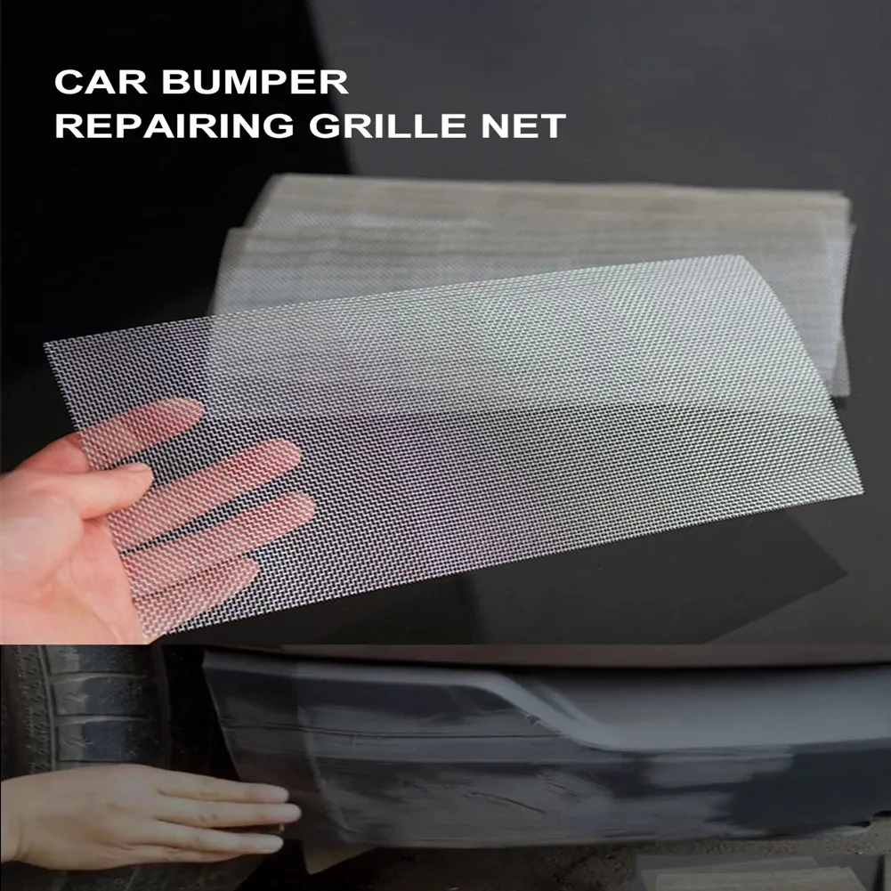 

Car Bumper Stainless Steel Repair Net Plastic Crack Repair Hole Repairing Mesh Net For Bumper Body Hood Vents Vehicle Openings