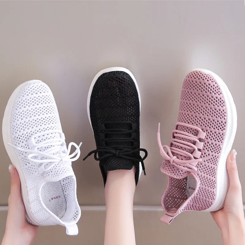 

Women's Shoes 2023 Summer New Slip-on Mom Shoes Casual Comfortable Soft Bottom Mesh Breathable Sports Shoes