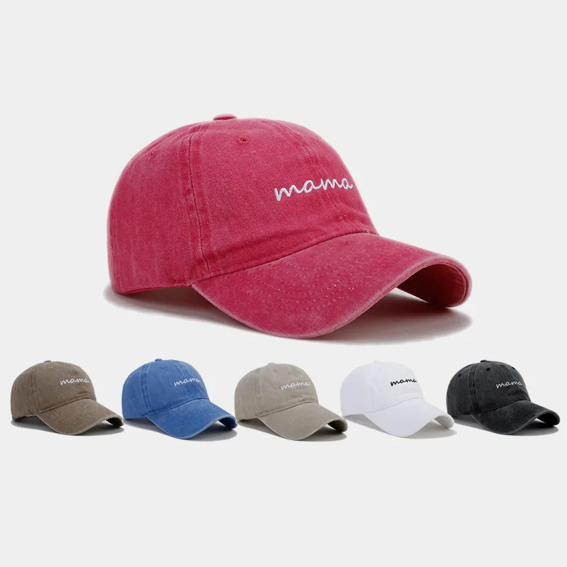 

Washed Cotton Baseball Caps Men's Women's Snapback Hats Male Female Trucker Hat