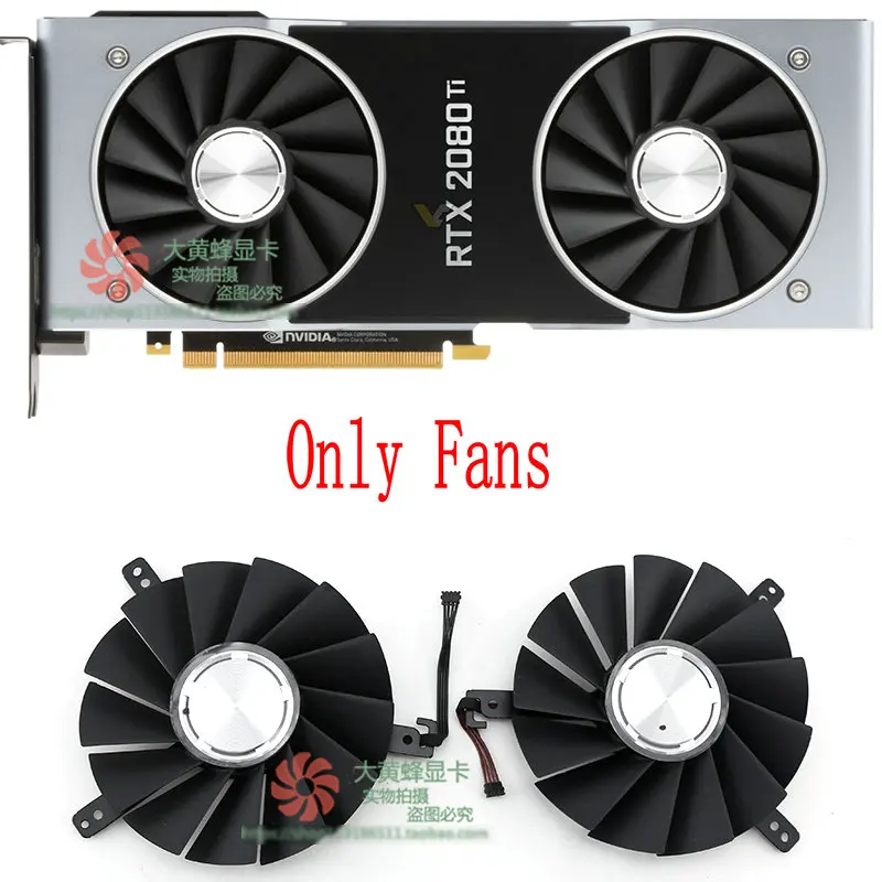 Новый охлаждающий вентилятор для видеокарты NVIDIA RTX TITAN 2080ti 2080 SUPER DAPA0815B2UP001 DAPA0815B2UP004