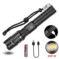 high power led flashlights camping lantern rechargeable torch bicycle lighting tactical flashlight for hunting police lightslv