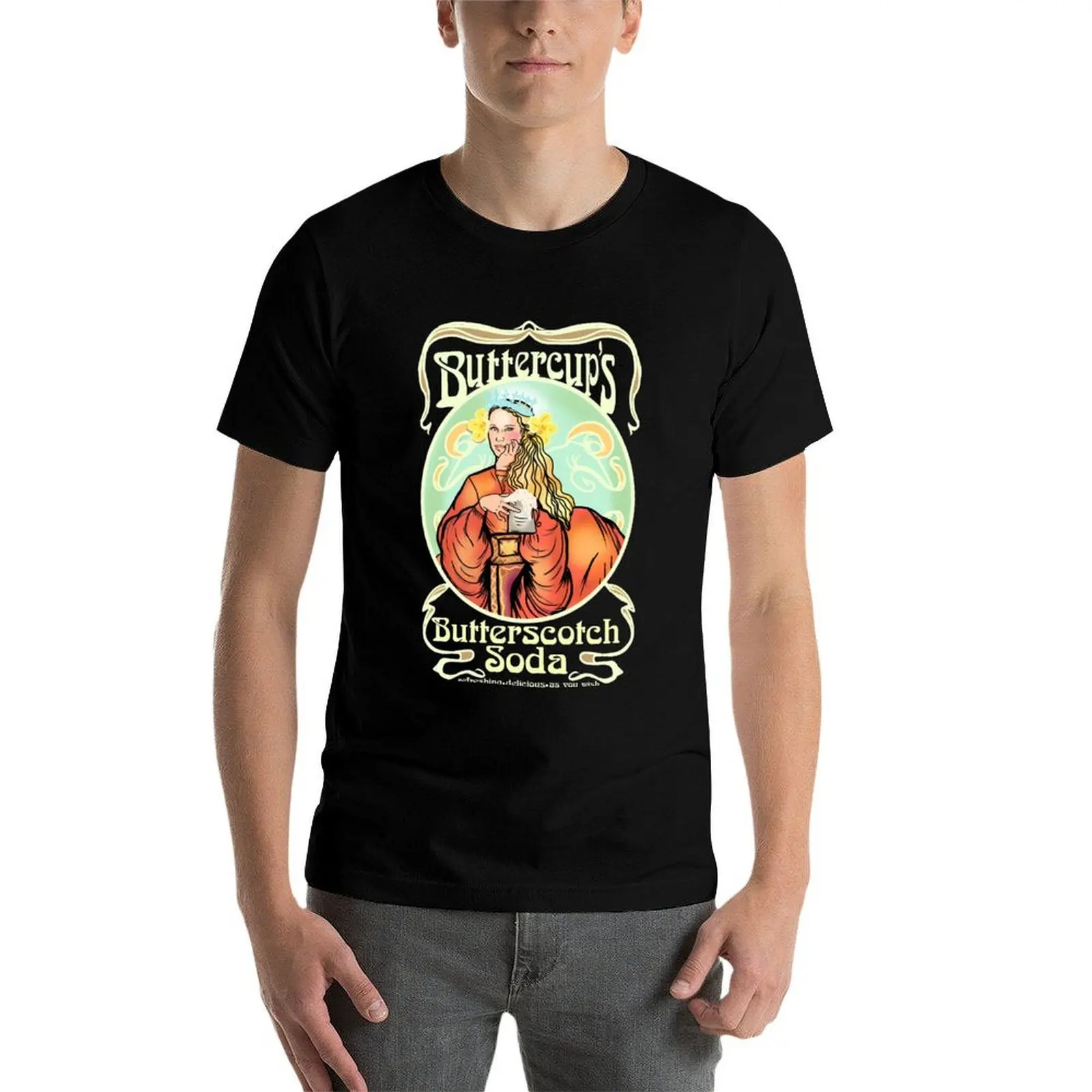 Фото Футболка Buttercup's Butterscotch Soda, базовая, стандартного кроя, повседневная. №3