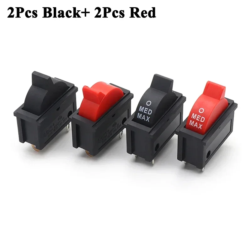 

Кнопка управления скоростью ветра KCD16 3 положения черная красная