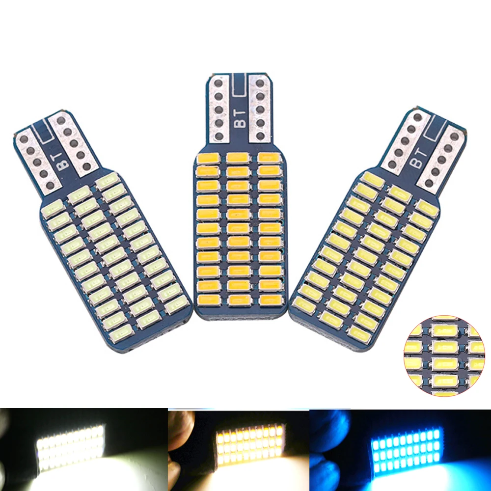 1 пара высокая яркость Canbus T10 W5W 3014 33SMD безошибочная голубой лед 4000K 6000K теплый белый