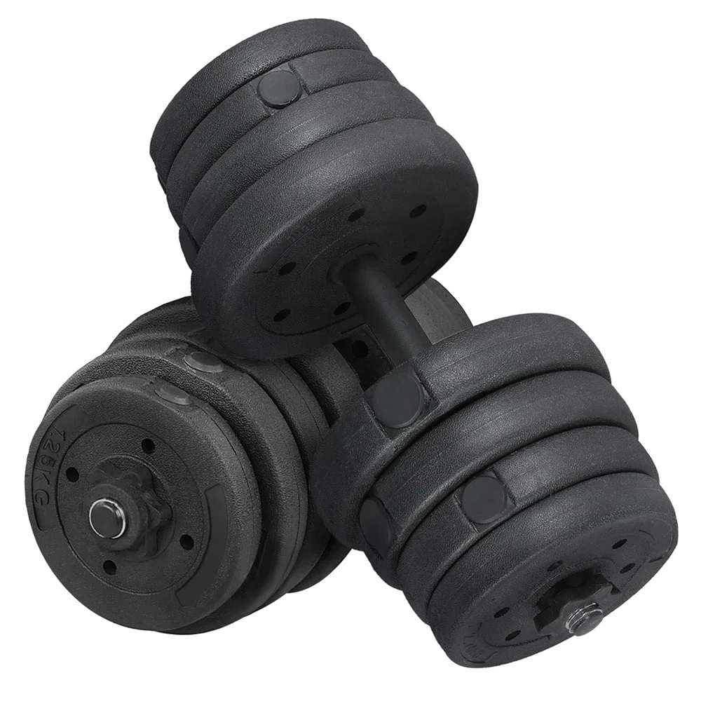 

66 Lb. Adjustable Dumbbell Free Weight Set, Black