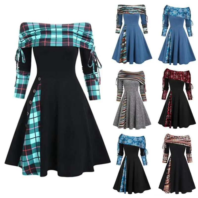 

Платье с длинным рукавом