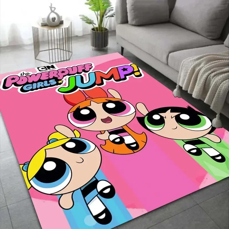 3D ковер с героями мультфильмов Суперпаф для девочек украшения дома в гостиной