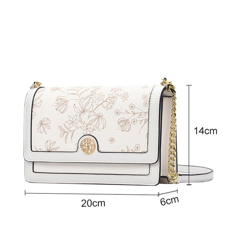 Женская кожаная сумка через плечо