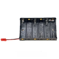 400pcslot plastic battery holder storage box case 1 2 3 4 5 6 slots for 1x 2x 3x 4x 5x 6x 1 5v aa with jst plug batteries shell