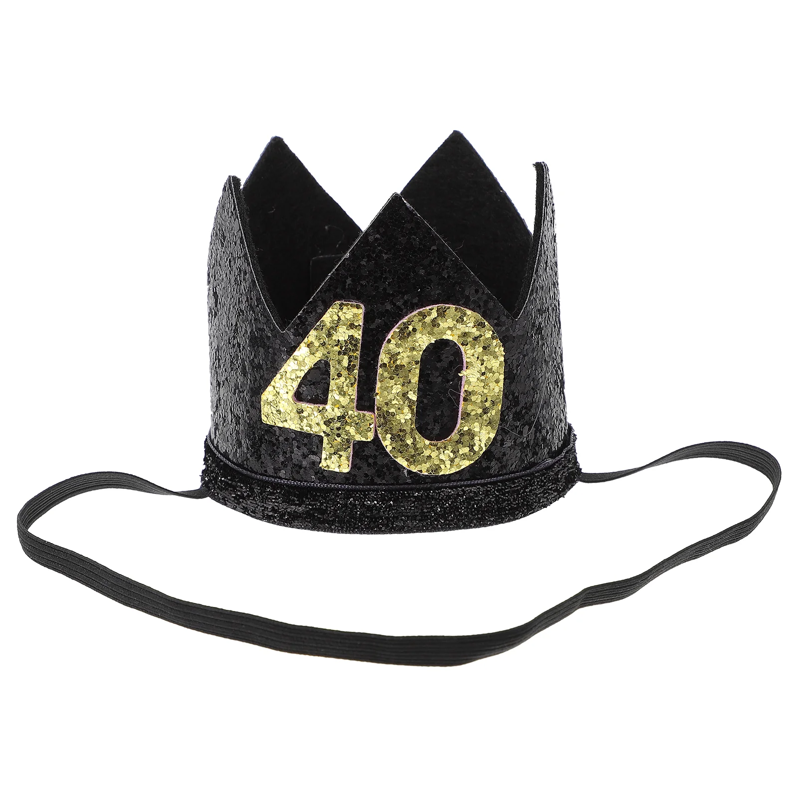 

Birthdayparty Hat 40Th Happywomen Glitter Tiara Hatsgifts Men Headbands Decorations Decor Supplies 30Th Decoration Headdress