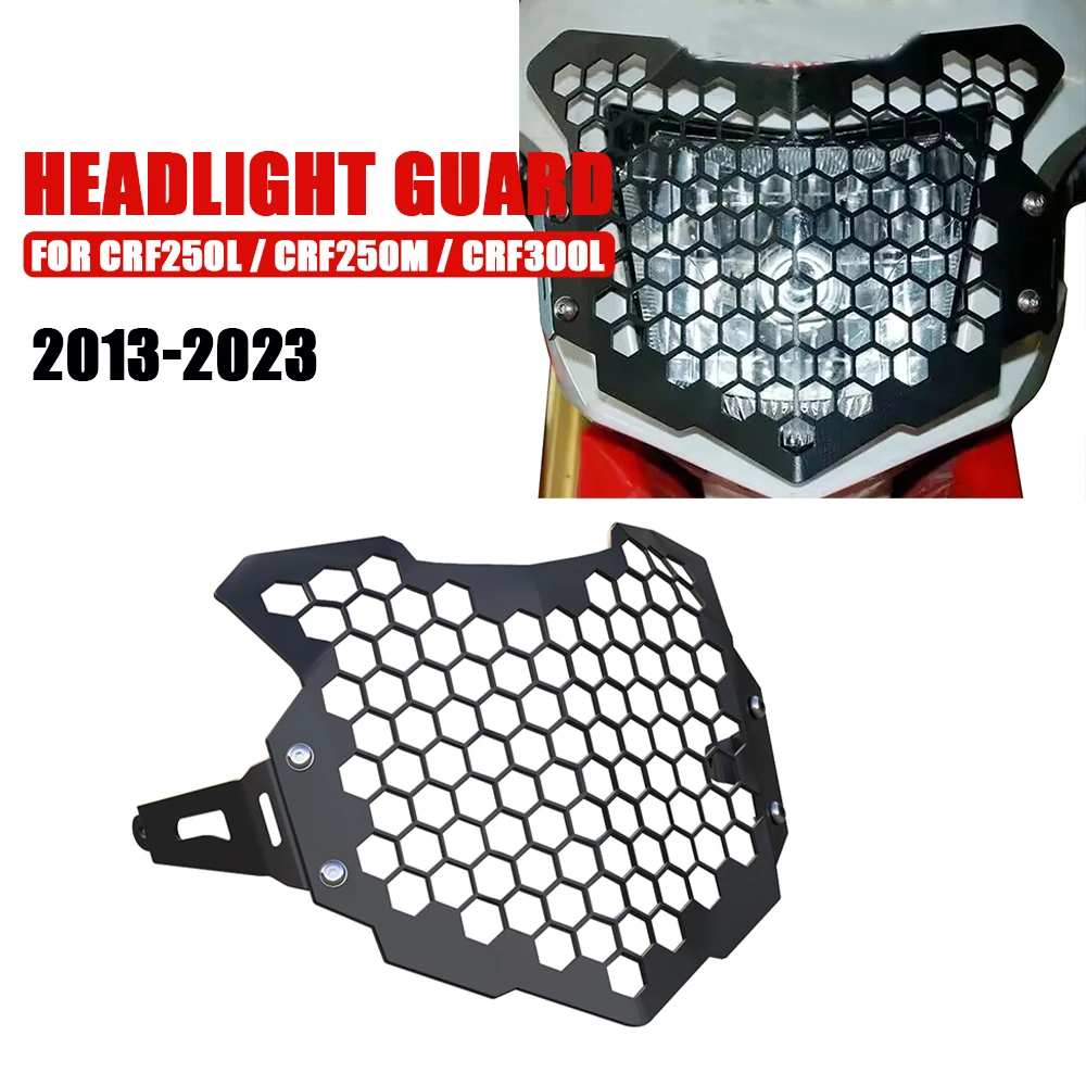 

For HONDA CRF 300L CRF300L Rally CRF250L CRF250M 2013-2023 2022 Headlight Guard Grille Cover Protector Motorcycle Accessories