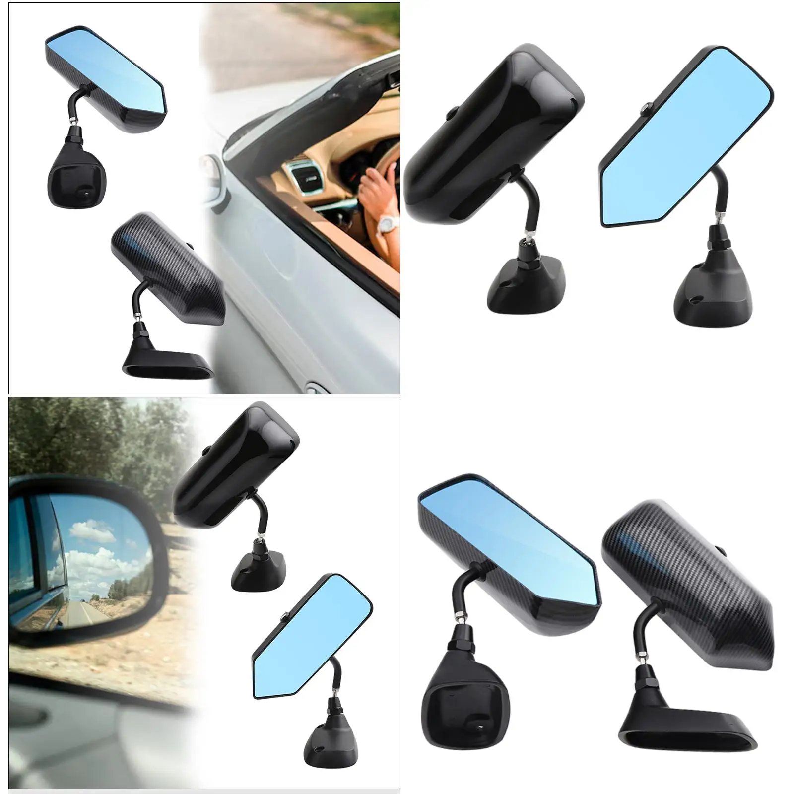 ! 2-częściowa modyfikacja lusterek skrzydłowych. Części zamienne. Wodoodporna strona