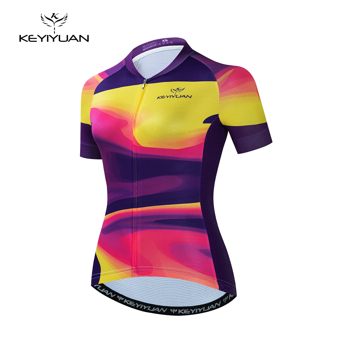 

KEYIYUAN Women Cycling Shirt Summer Mtb Jersey Reflective Pocket Maillot Cyclisme Roupa Ciclismo Feminina Koszulka Kolarska