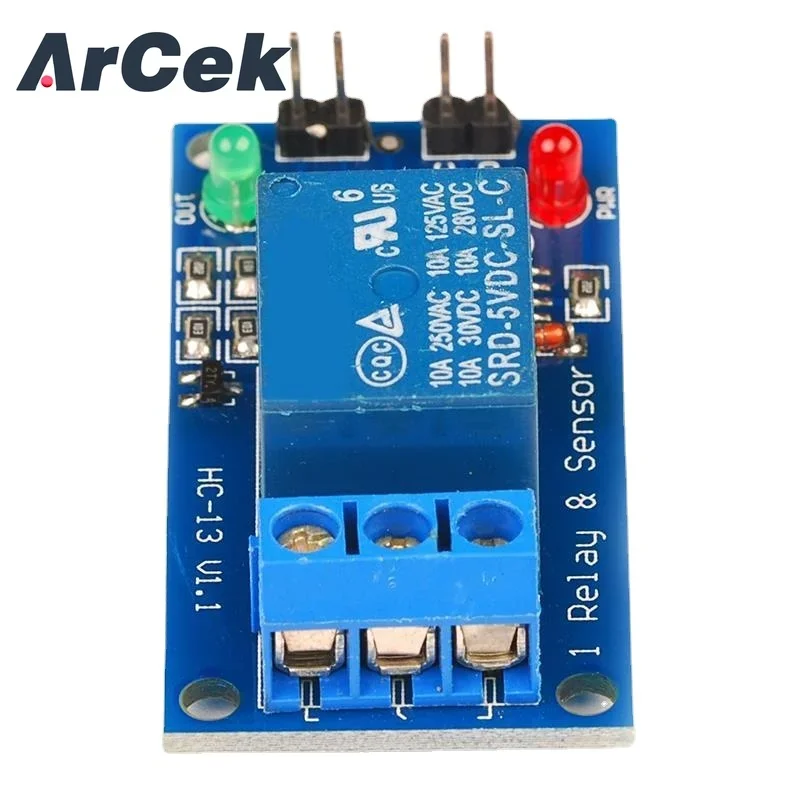 Нормально замкнутый модуль датчика вибрации 5 В 12 релейный 2-в-1 сигнализации