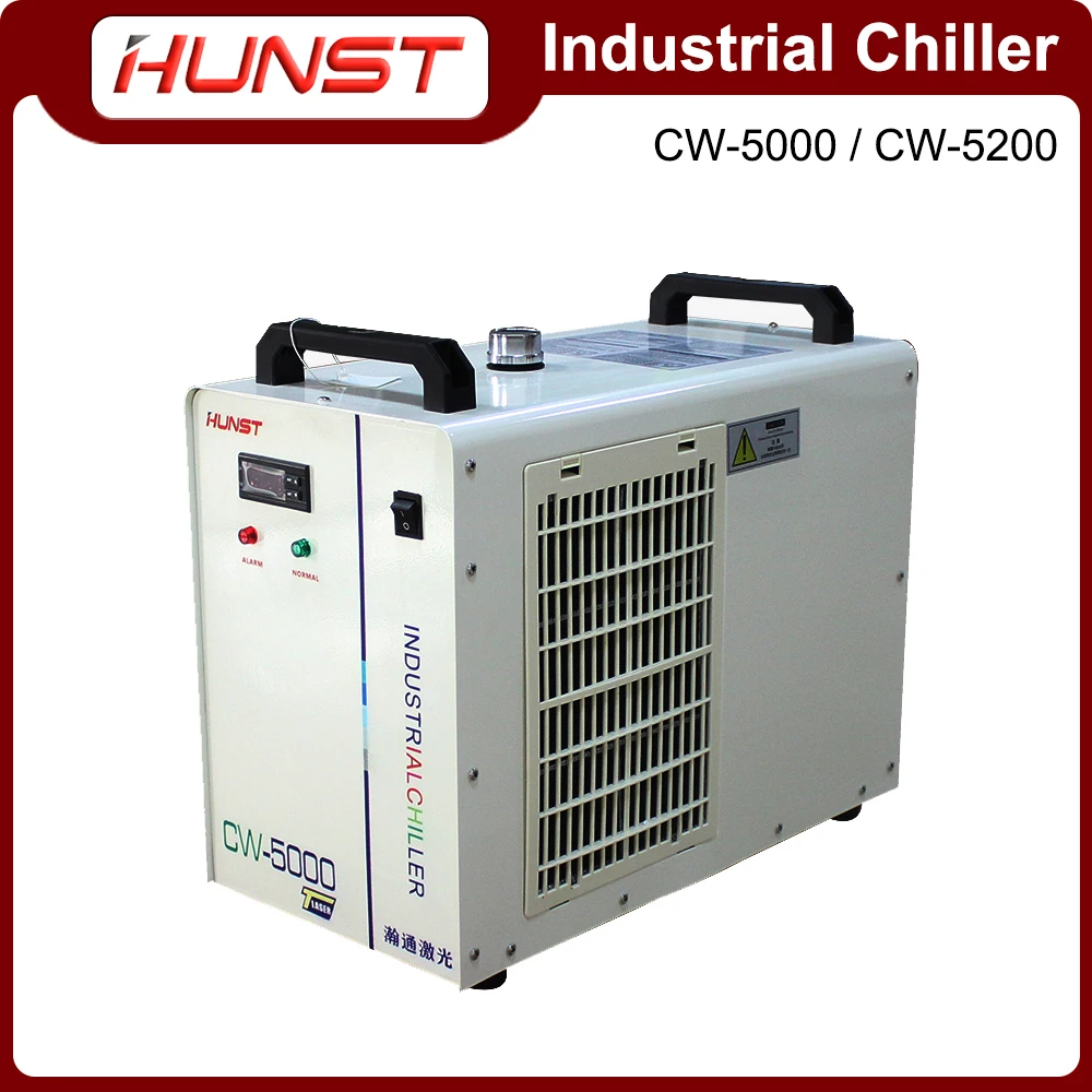 Hunst Industrial Chiller CW-5000 CW-5200 CW5202 Cooling 80W~150W Laser Tube Suitable CO2 Laser Engraving And Cutting Machine enlarge